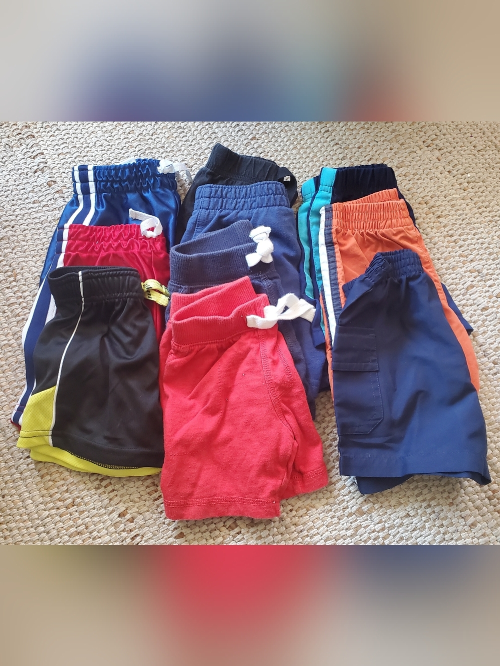 12 Month Boys 10 Pairs Athletic Shorts